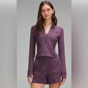 🆕Lululemon🍋 Define Cropped Jacket Nulu Colour Grape Thistle Sz 10